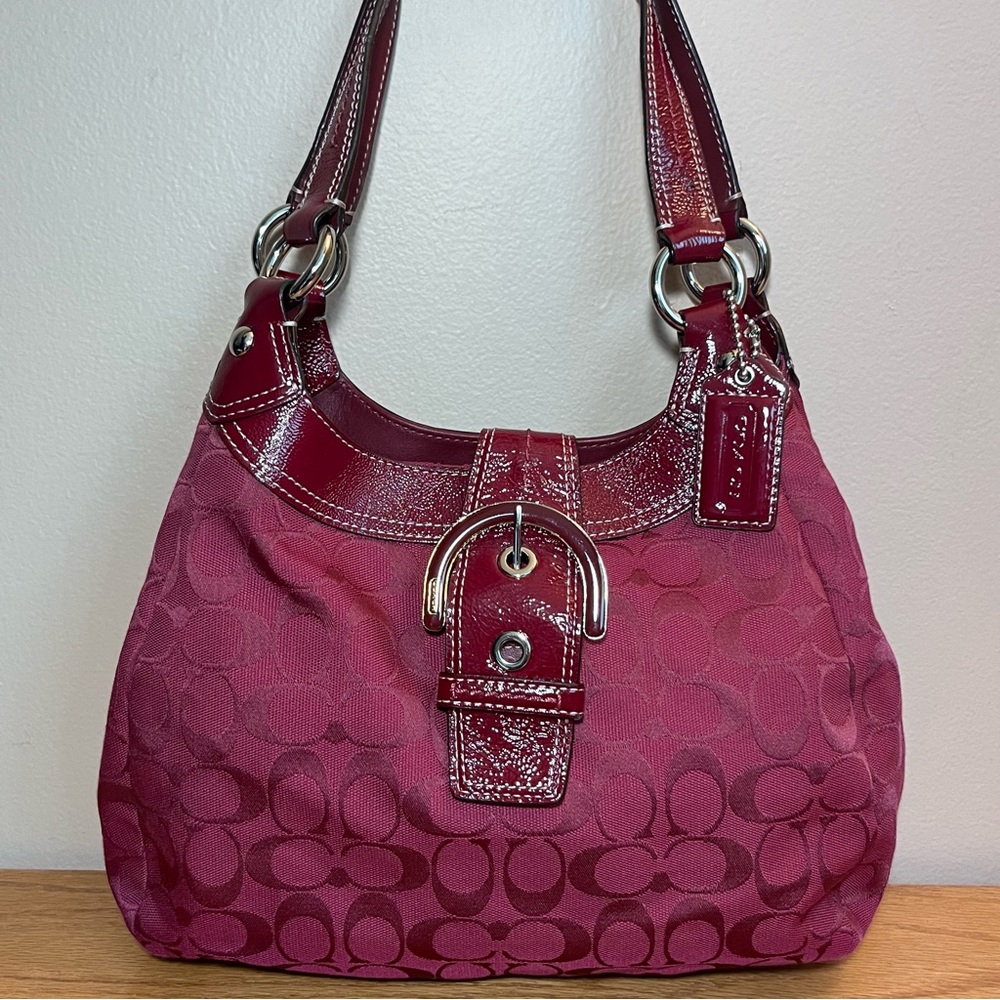 Coach Burgundy Shoulder Bag
